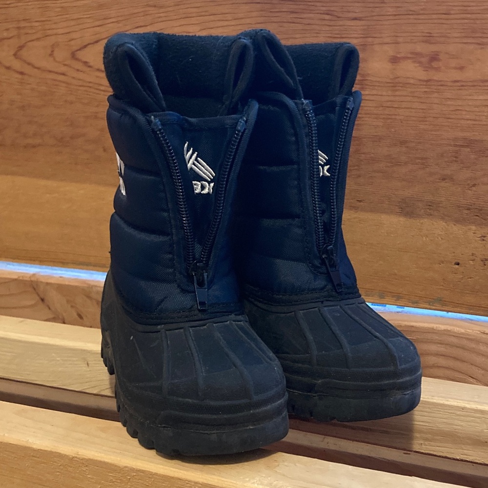 RBX Black and blue Kids Snow Boots